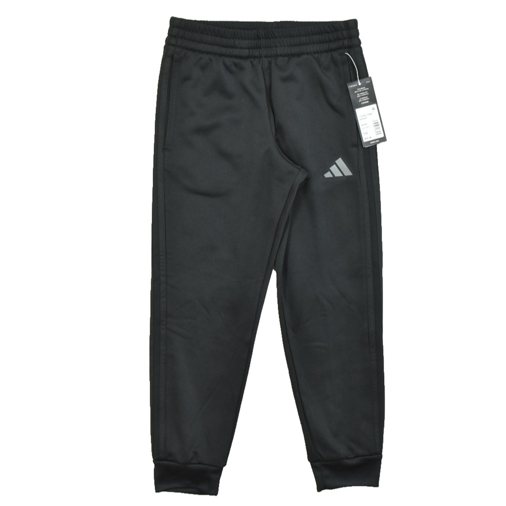 Adidas 3 Stripe Tonal Jogger Black Pants Kids Youth Size S(8) New With Tags